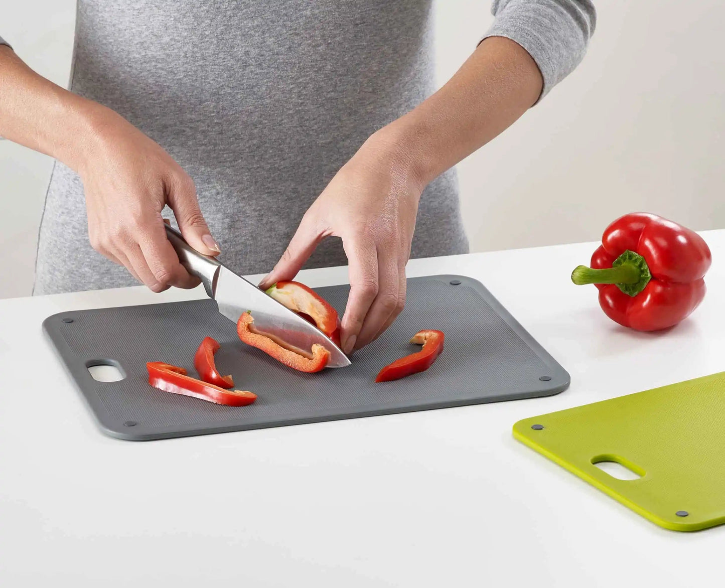 DoorStore™ Grey Chop 2-in-1 Cutting Board Set - Perfect for Effortless Kitchen Prep