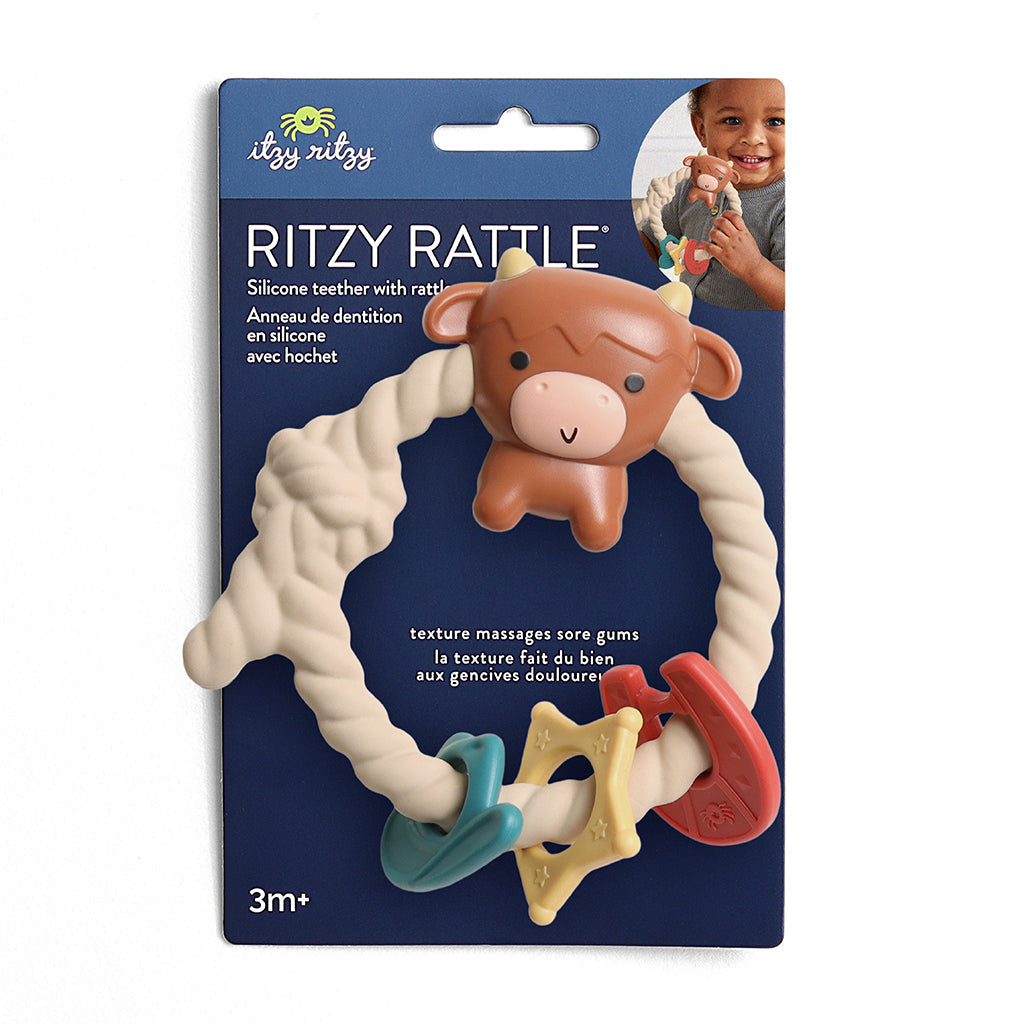Ritzy Rattle® with Teething Rings - The Perfect Toy for Fun and Teething Joy