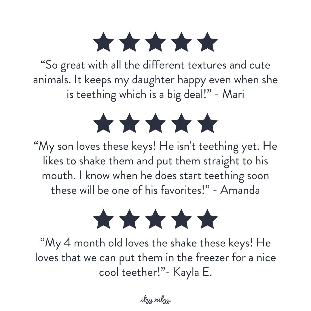 Itzy Keys™ Baby Teething Rings