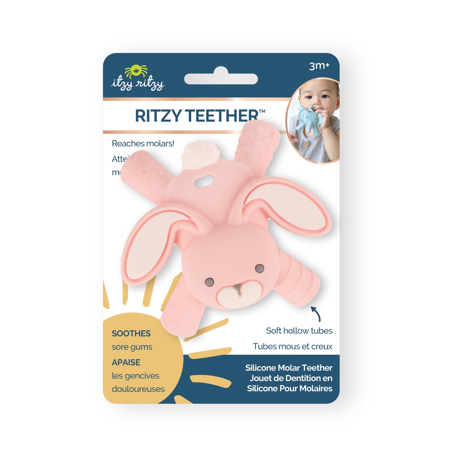 Ritzy Teether™ - Teddy Bear Teething Toy for Babies