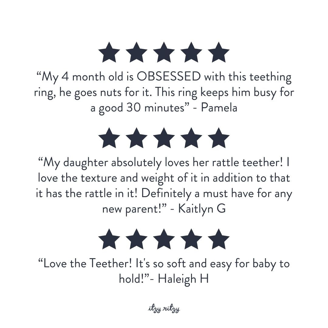 Ritzy Rattle Pal™ Soft Chew and Rattle Plush Bar