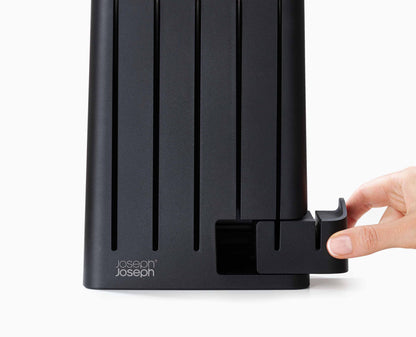 Elevate™ SlimBlock 5-Piece Multicolour Knife Set with Built-in Sharpener for Precision Cutting