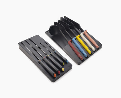 Set of colorful knives and utensils for drawer storage - 10 pieces