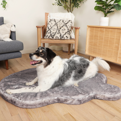 PupRug® Luxe Faux Fur Orthopädisches Hundeorbett – Ultra Weich & Chinchilla-Texture