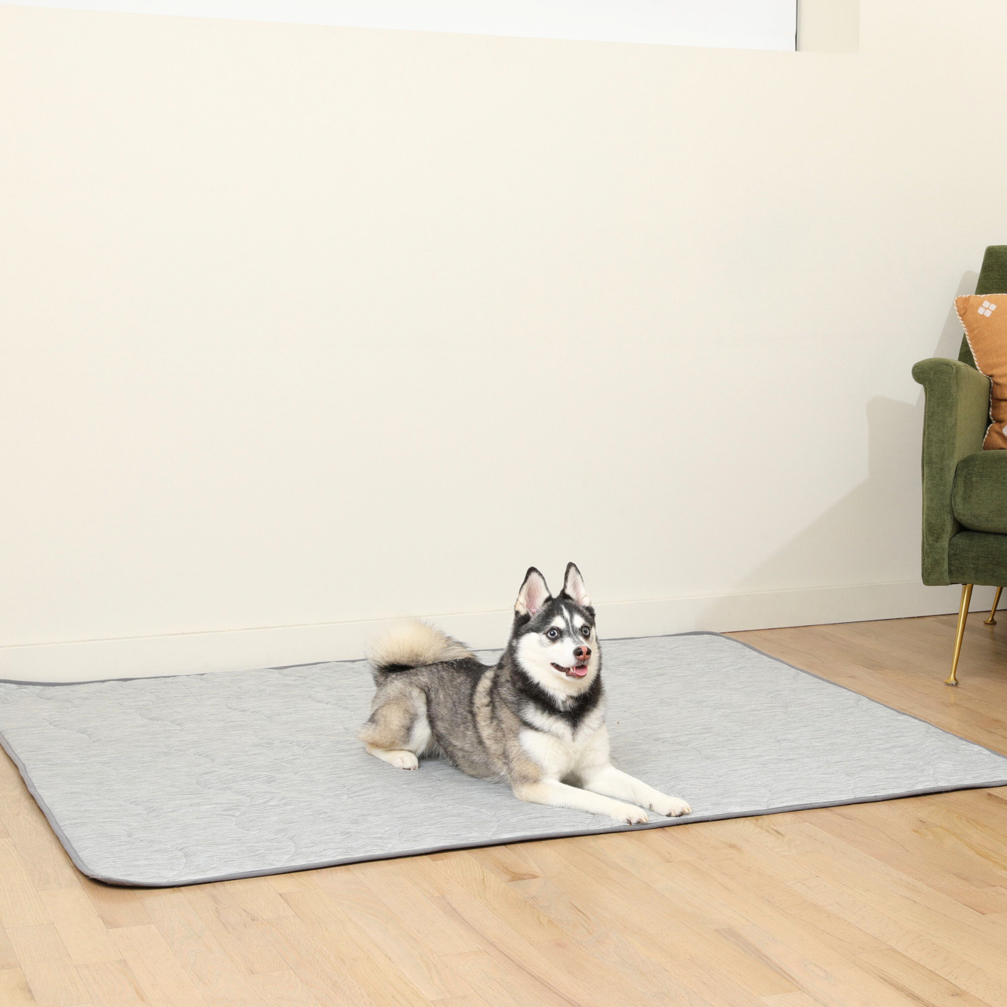 PupChill™ Arctic Grey Waterproof Cooling Blanket for Comfort and Protection