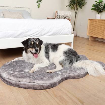 PupRug® Luxe Faux Fur Orthopädisches Hundeorbett – Ultra Weich & Chinchilla-Texture