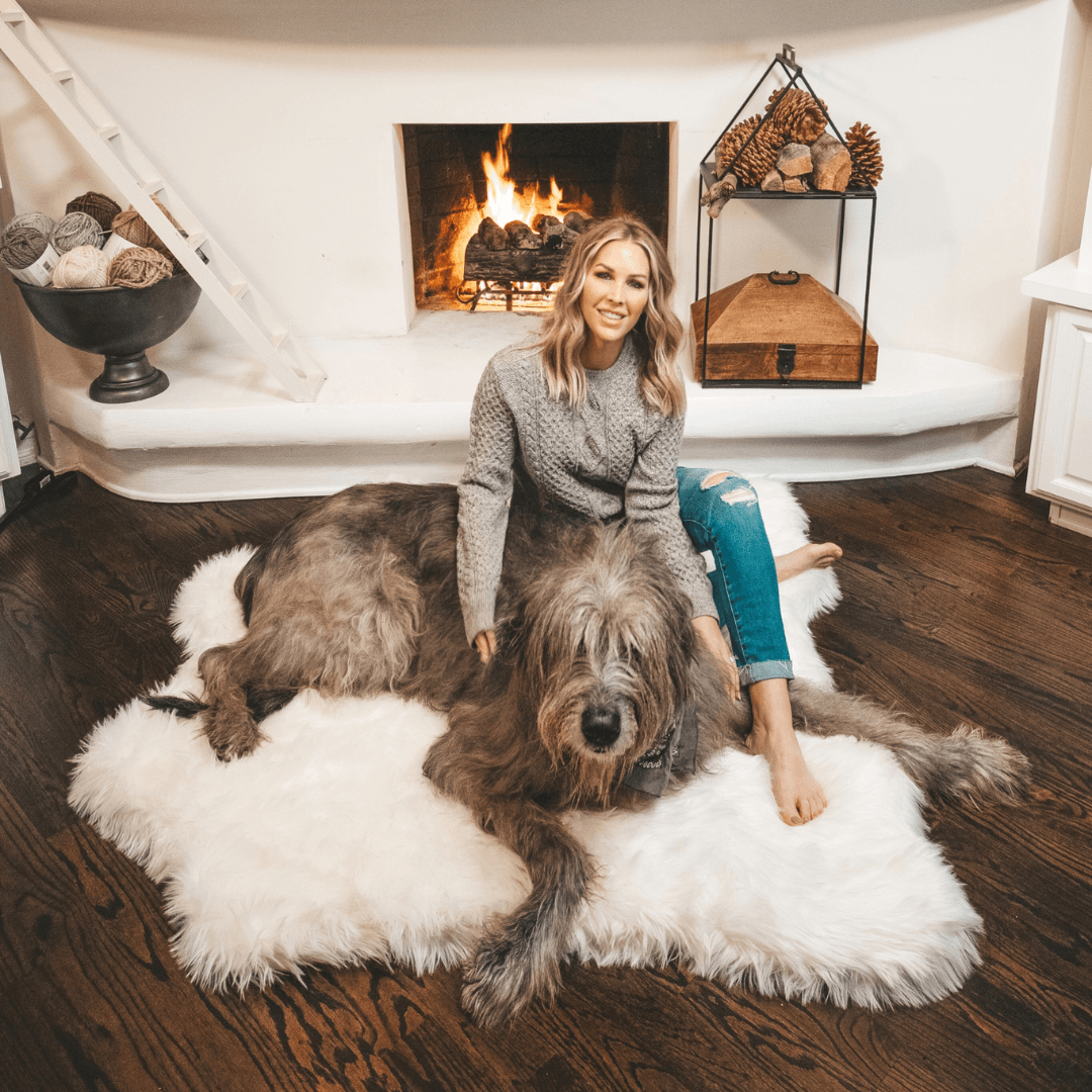 PupRug® Tierische Muster Memory-Schaum Hundebett - Polar Bear Faux Hide Für Ultimalen Komfort