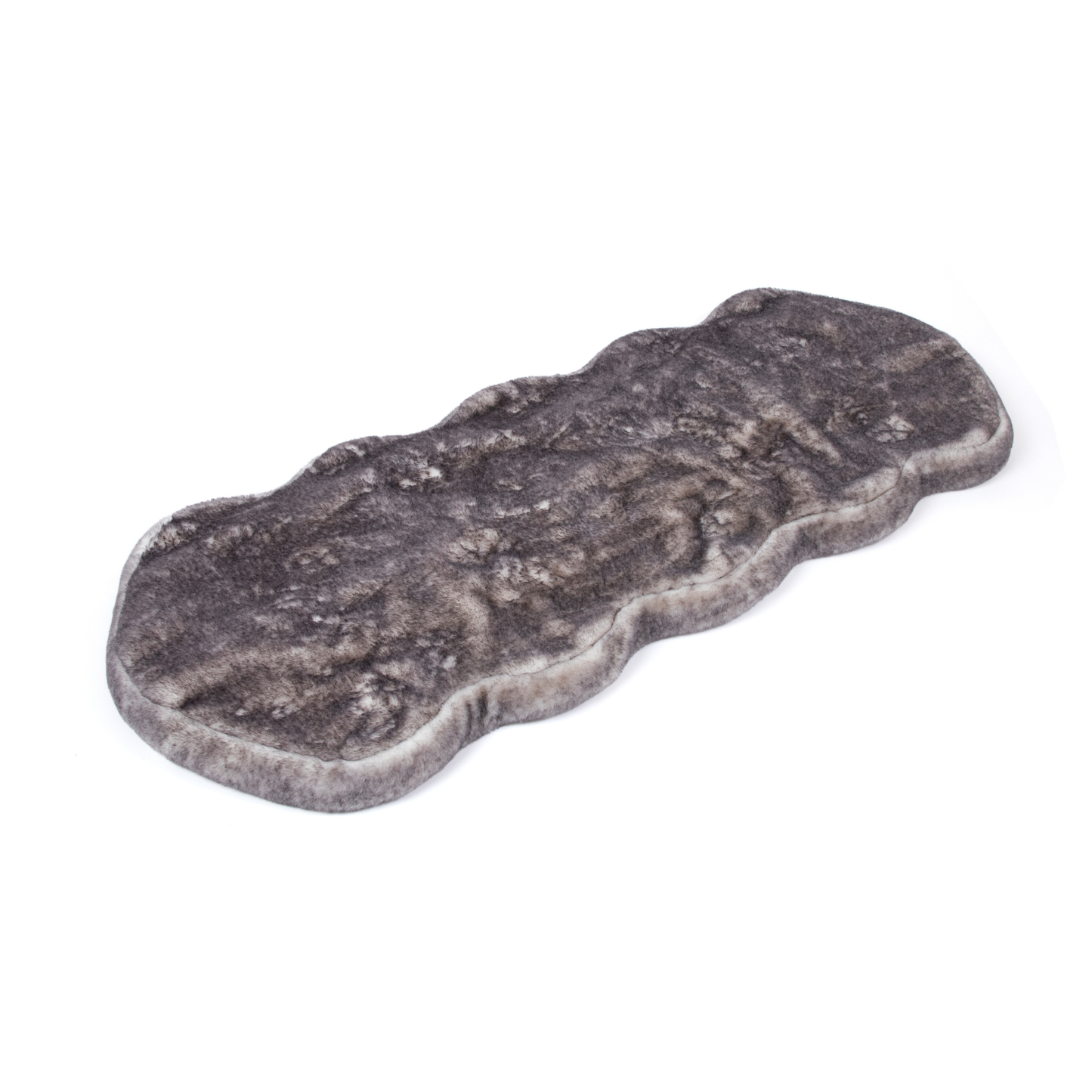 PupRug® Runner Luxe - Komfortables Chinchilla-Fell Hundebett mit Memory-Schaum für ultiven Komfort