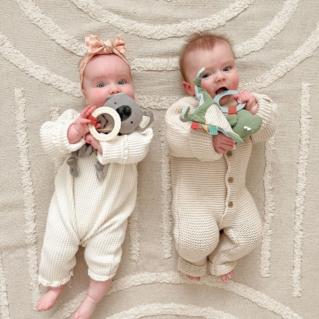 Bitzy Crinkle™ Sensory Crinkle Toy with Gentle Teether for Soothing Play