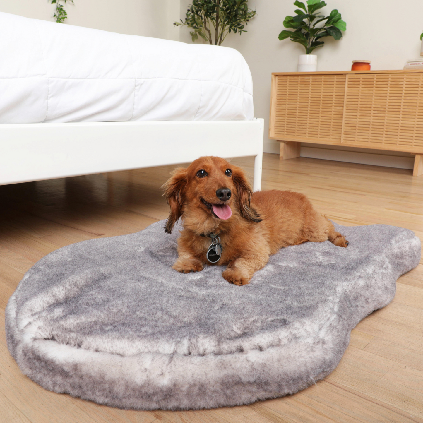 PupRug® Luxe Faux Fur Orthopädisches Hundeorbett – Ultra Weich & Chinchilla-Texture