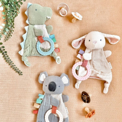 Bitzy Crinkle™ Sensory Crinkle Toy with Gentle Teether for Soothing Play