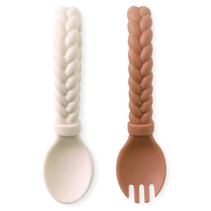 Sweetie Spoons™ - Set of Baby Silicone Fork and Spoon
