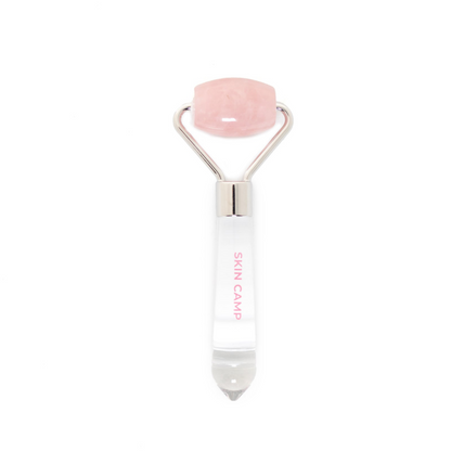 Miniateur Roller en Quartz Rose Skin Camp pour une peau éclatante