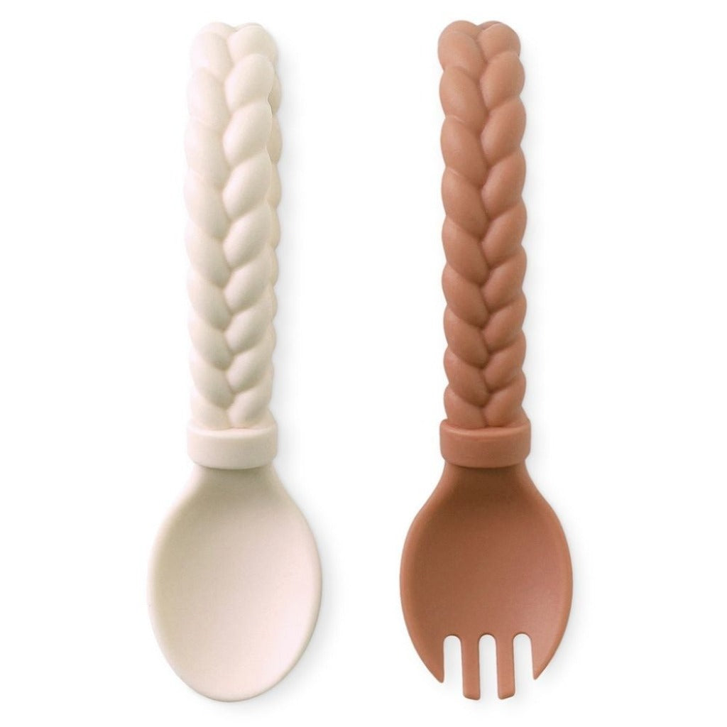 Sweetie Spoons™ - Set of Baby Silicone Fork and Spoon