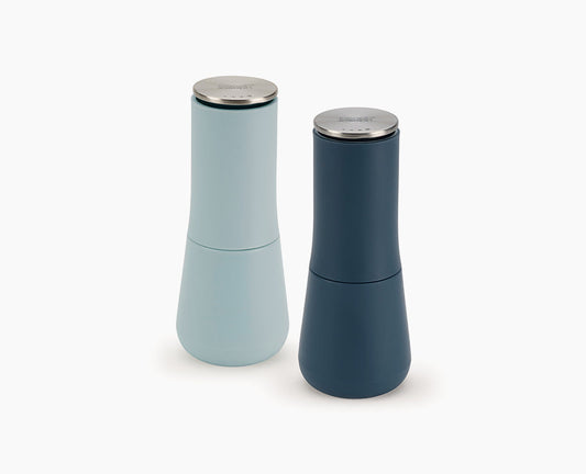 Milltop™ Blue Salt & Pepper Mills – Elegant Editions for Perfect Seasoning