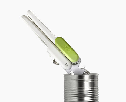 Pivot™ 3-in-1 White Multifunctional Can Opener for Effortless Kitchen Tasks