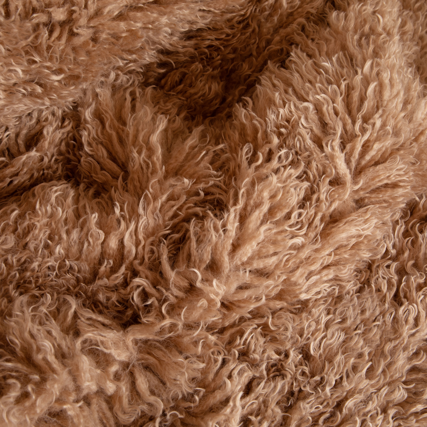 PupRug® Luxe Faux Fur Orthopädisches Hundebett – Weiche Schaffel-Fell-Optik in Tan