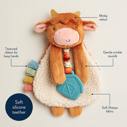 Itzy Lovey™ Plush Toy and Teething Toy for Babies