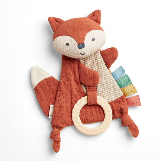 Bitzy Crinkle™ Sensory Crinkle Pal - Adorable Fox Touch and Play Toy