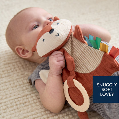 Bitzy Crinkle™ Sensory Crinkle Pal - Adorable Fox Touch and Play Toy