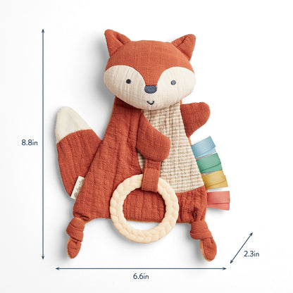 Bitzy Crinkle™ Sensory Crinkle Pal - Adorable Fox Touch and Play Toy
