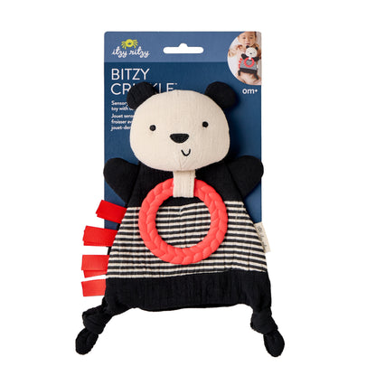 Bitzy Crinkle™ Sensory Crinkle Toy with Gentle Teether for Soothing Play
