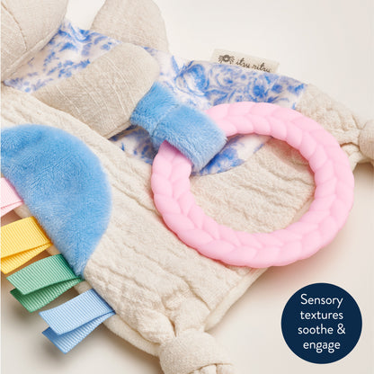 Bitzy Crinkle™ Sensory Crinkle Toy with Gentle Teether for Soothing Play