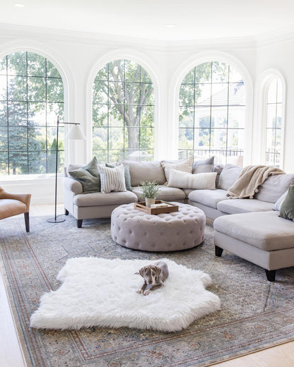 PupRug® Tierische Muster Memory-Schaum Hundebett - Polar Bear Faux Hide Für Ultimalen Komfort