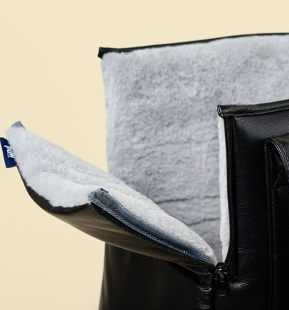 PupTote™ Vielseitige 3-in-1 Kunstleder-Hundetragetasche - Elegant Schwarz