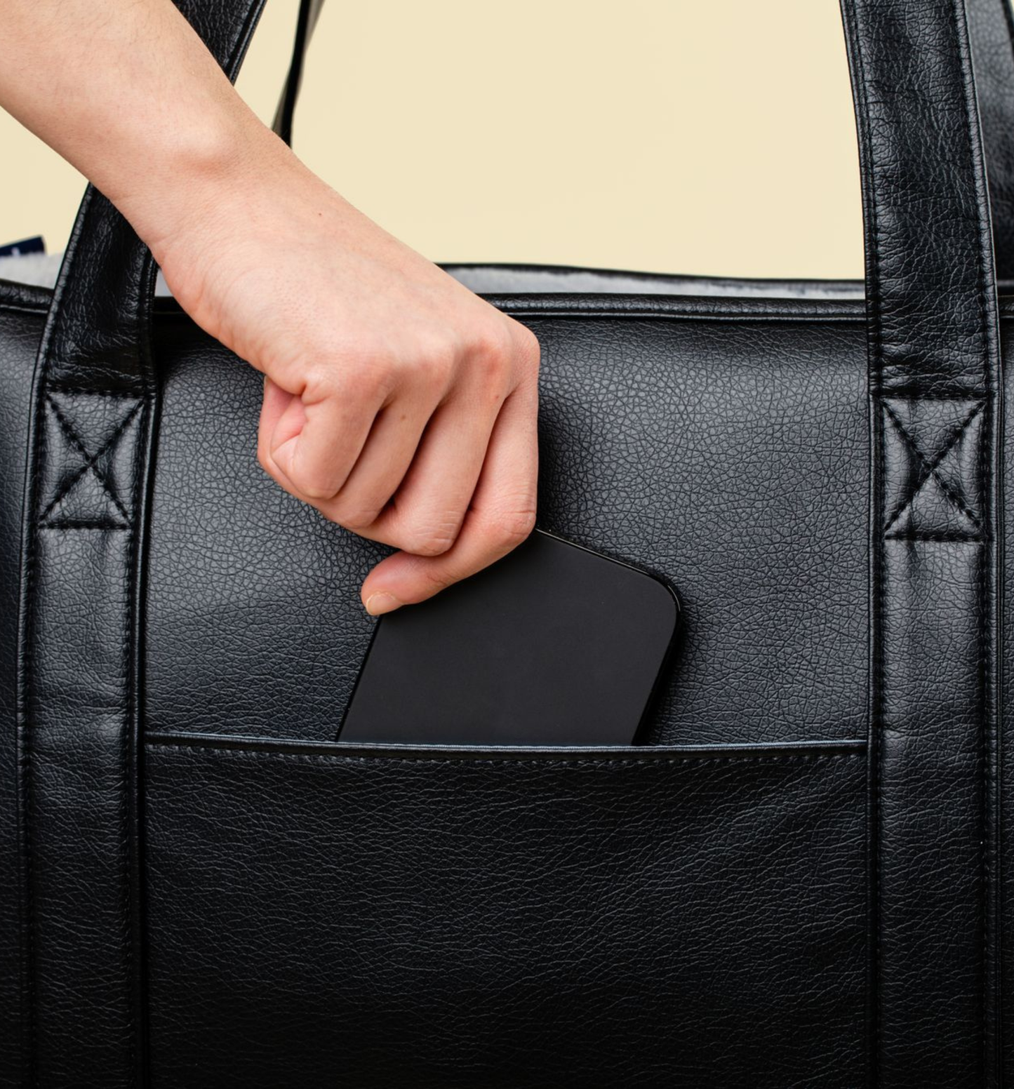 PupTote™ Vielseitige 3-in-1 Kunstleder-Hundetragetasche - Elegant Schwarz