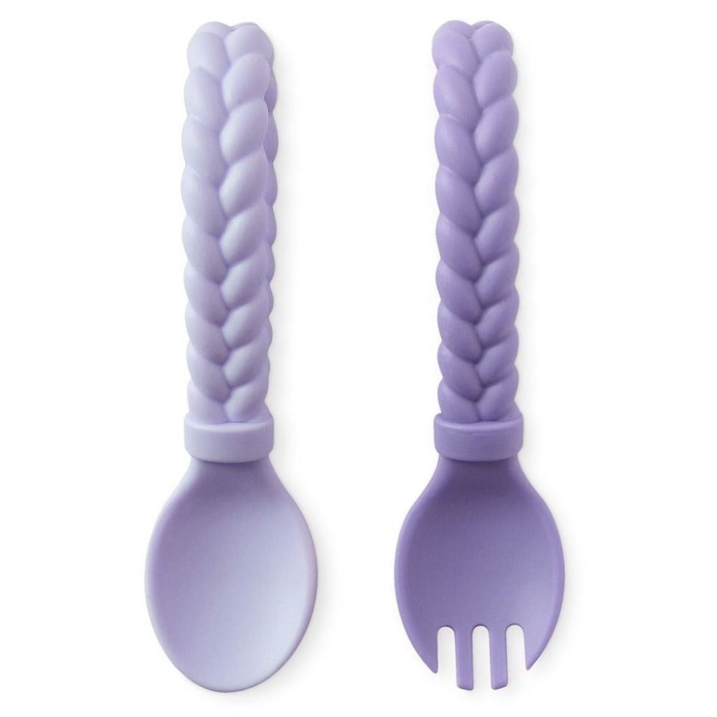 Sweetie Spoons™ - Set of Baby Silicone Fork and Spoon