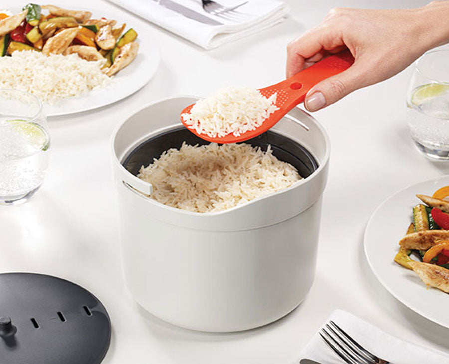 M-Cuisine™ Rice Cooker für Mikrowelle – Schnelligkeit und Bequemlichkeit in Weiß