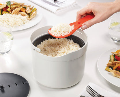 M-Cuisine™ Rice Cooker für Mikrowelle – Schnelligkeit und Bequemlichkeit in Weiß