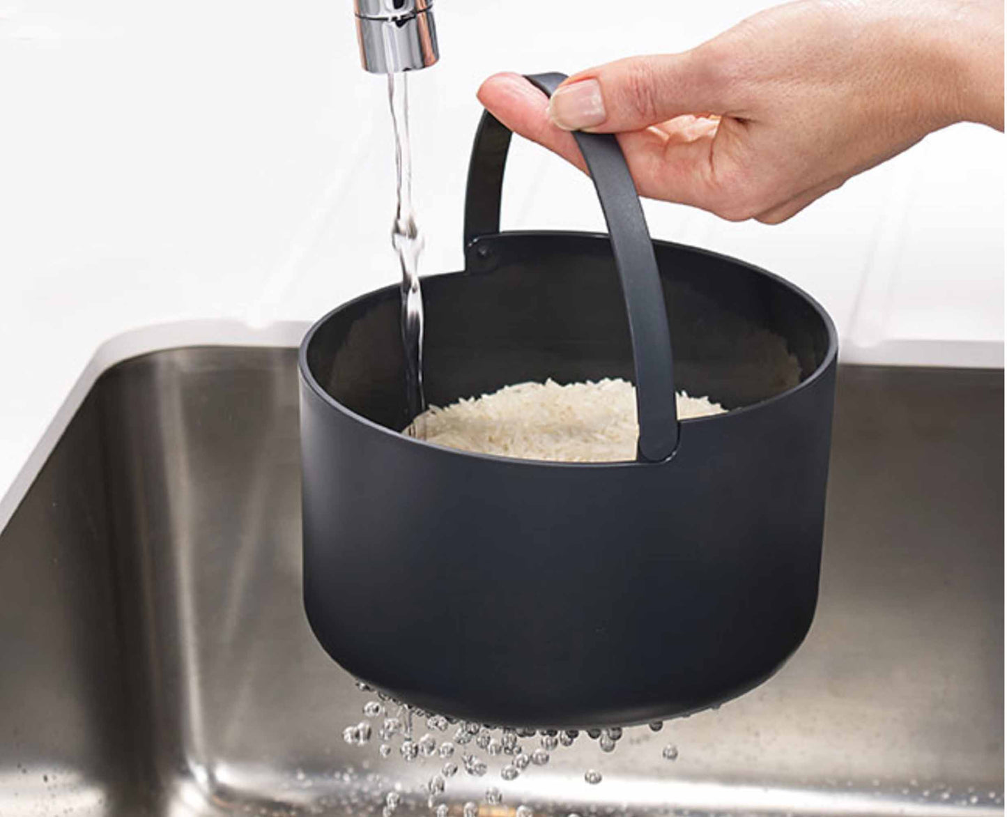 M-Cuisine™ Rice Cooker für Mikrowelle – Schnelligkeit und Bequemlichkeit in Weiß