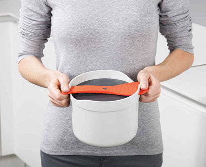 M-Cuisine™ Rice Cooker für Mikrowelle – Schnelligkeit und Bequemlichkeit in Weiß