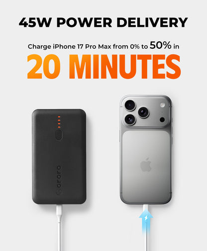 PD 10K Rechargeable Battery (USB-C, 45W Power Delivery)