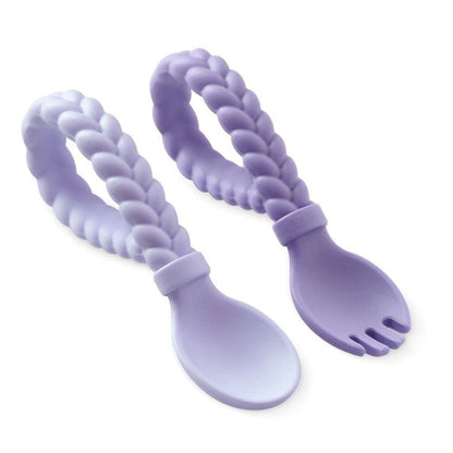 Sweetie Spoons™ - Set of Baby Silicone Fork and Spoon