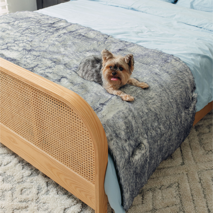 PupProtector™ Luxe Extra-Soft Waterproof Bed Runner with Arctic Fox Design