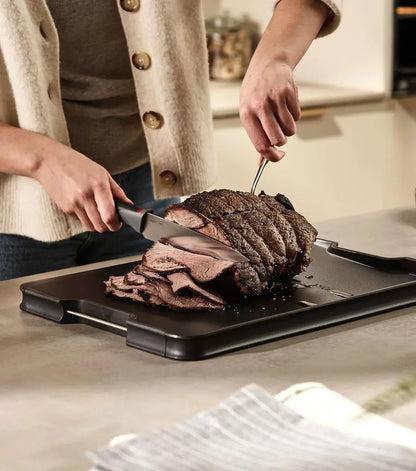 Cut&Carve™ Plus Multi-Functional Black Chopping Board – Perfect for Every Kitchen Task