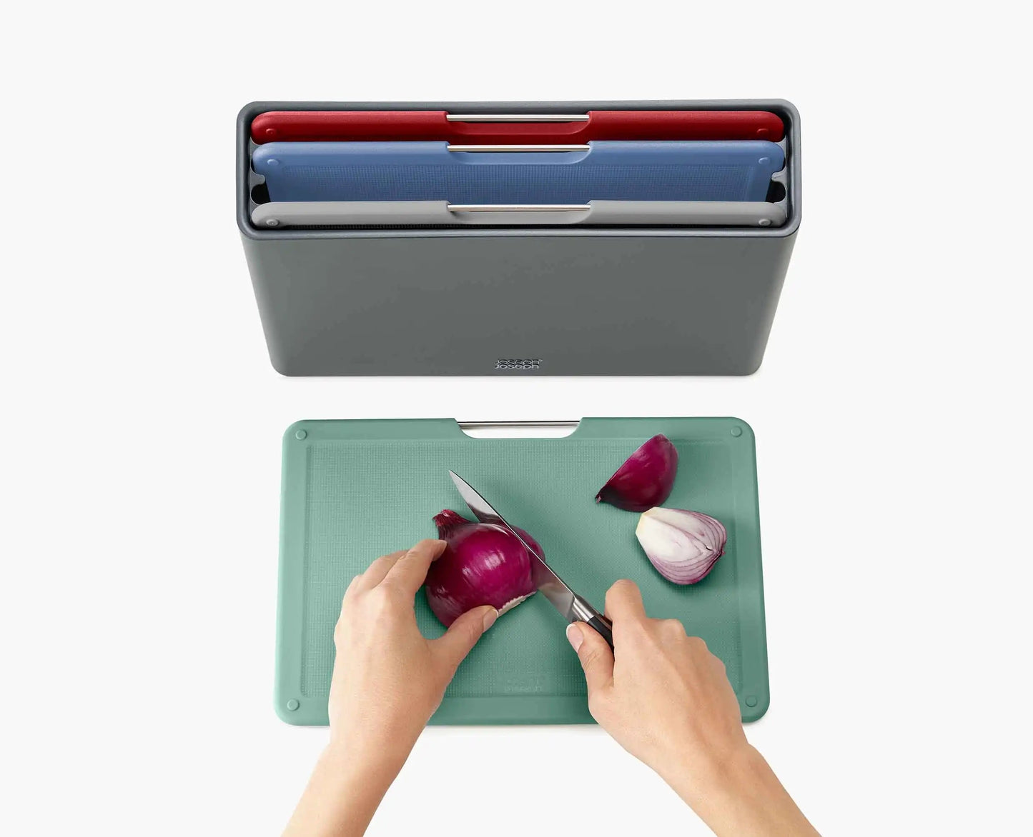 Folio™ 4 pièces Ensemble deplanche à découper Coast Grey – Polyvalent et Durable