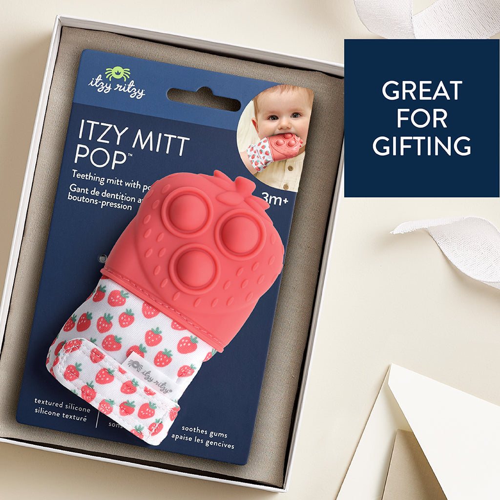 Itzy Mitt Pop™ Strategy for Teething and Sensory Stimulation