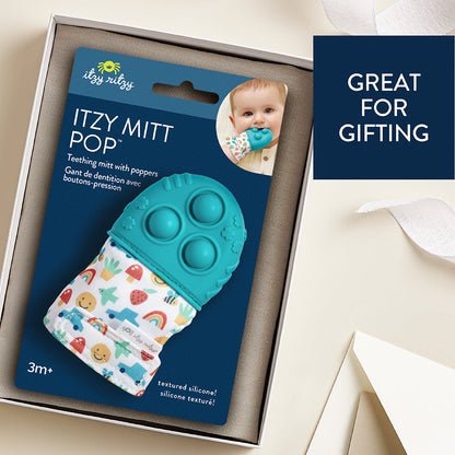 Itzy Mitt Pop™ - Sensory Tactile Teething Mitt for Adults and Children