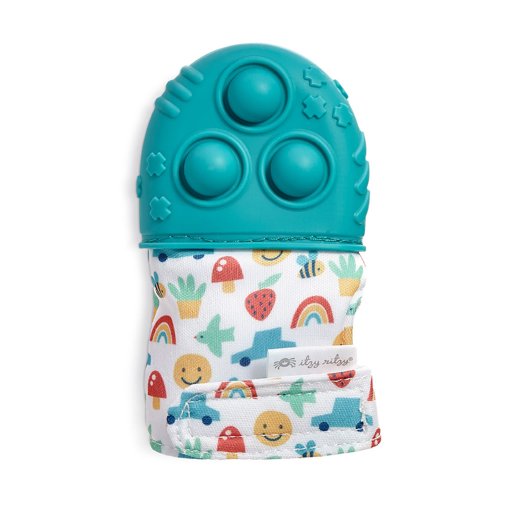 Itzy Mitt Pop™ - Sensory Tactile Teething Mitt for Adults and Children