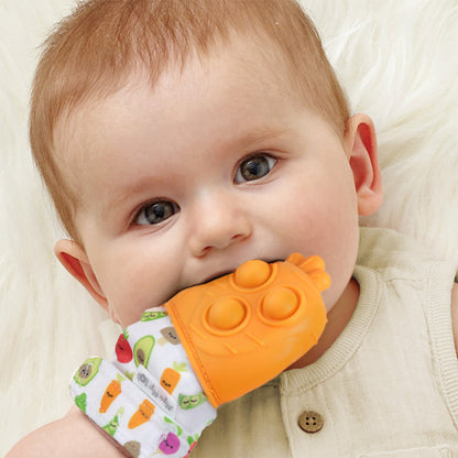 Itzy Mitt Pop™ Strategy for Teething and Sensory Stimulation