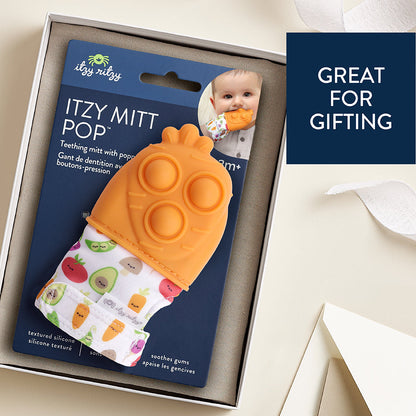 Itzy Mitt Pop™ - Sensory Tactile Teething Mitt for Adults and Children