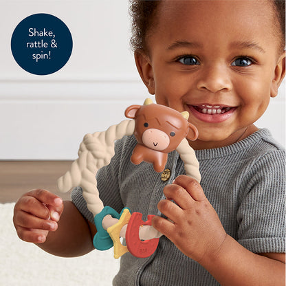 Ritzy Rattle® with Teething Rings - The Perfect Toy for Fun and Teething Joy