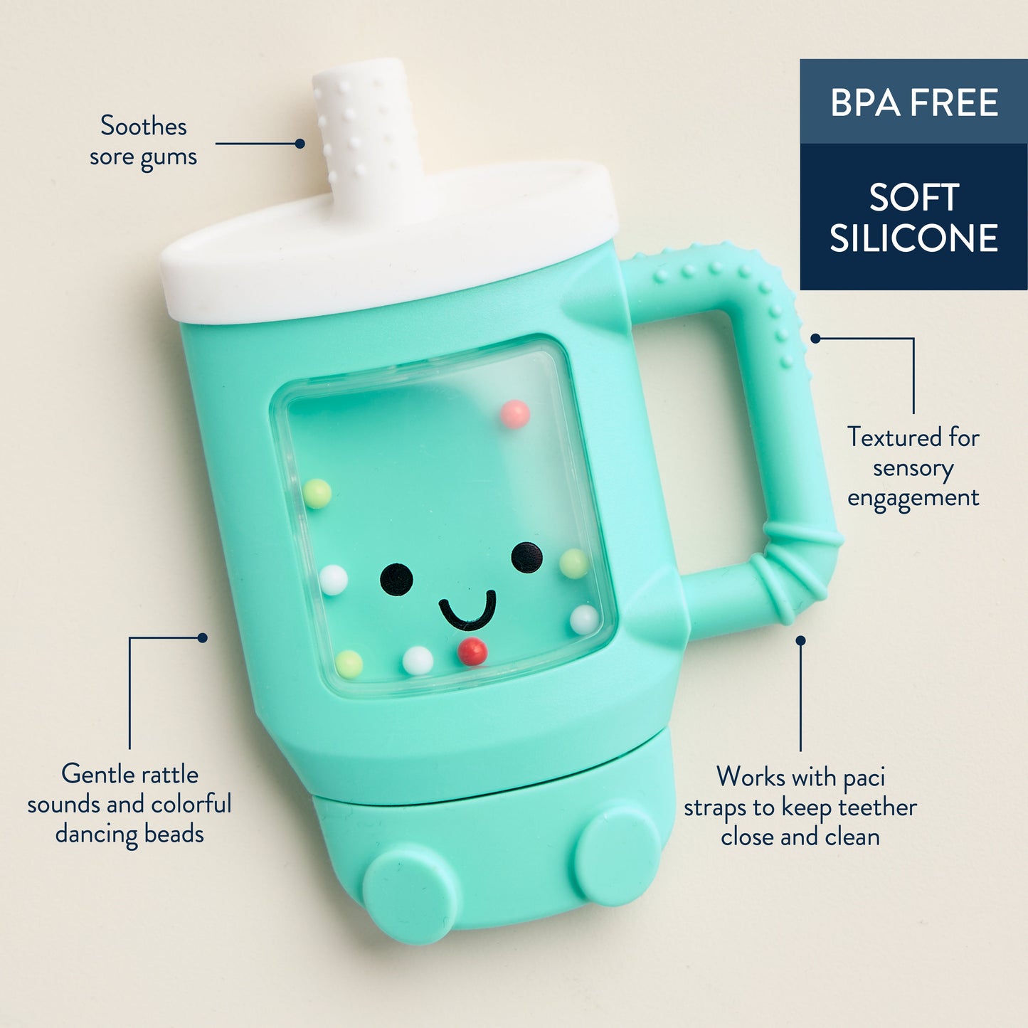 Sweetie Shake Plus™ Rattle and Teething Toy for Sweet Baby Joy