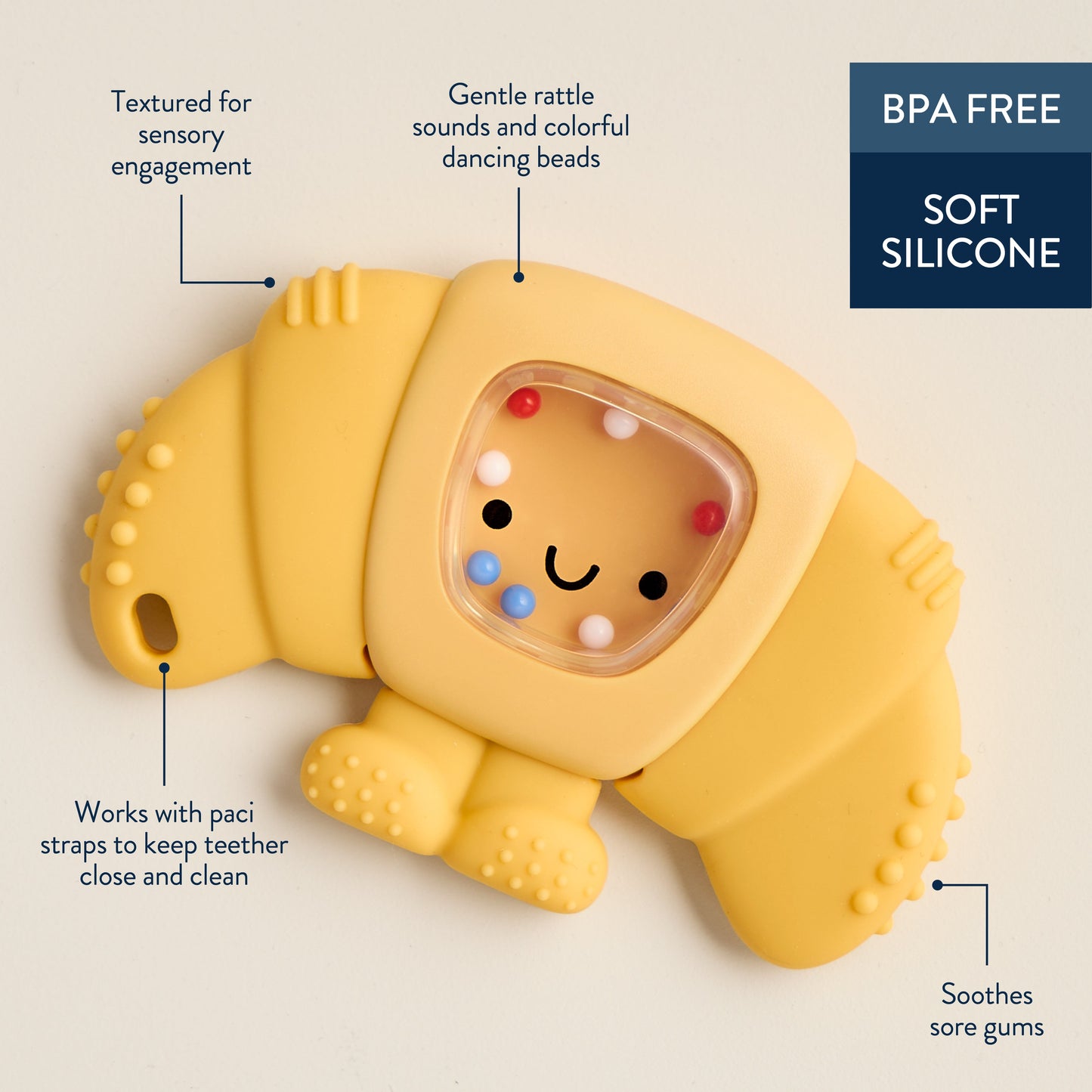 Sweetie Shake Plus™ Rattle and Teething Toy for Sweet Baby Joy