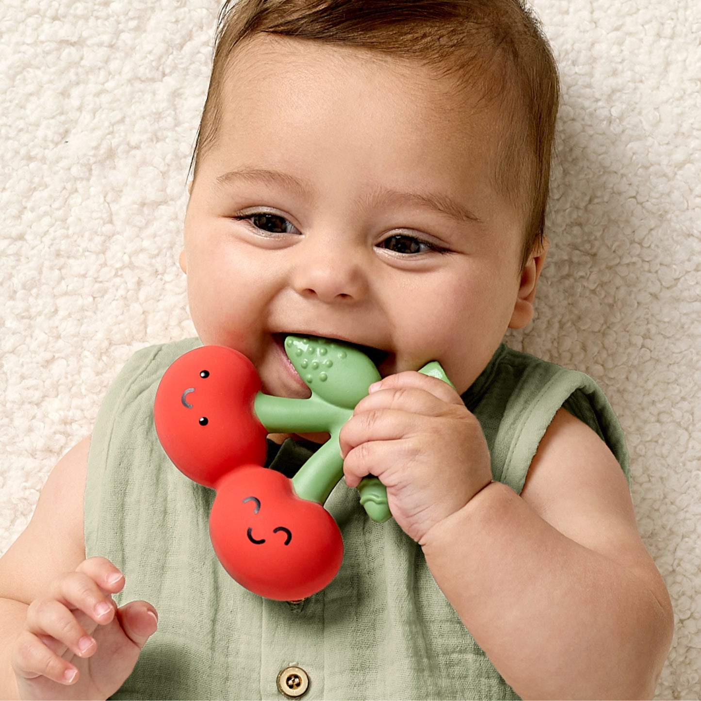 Comfort Crew™ Natural Rubber Latex Teething Ring for Babies