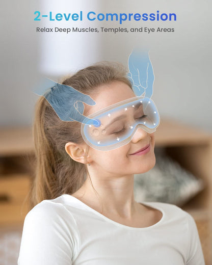 Eyeris 1 Eye Massager - Elegantes Metallblau für entspannte Augen